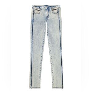 Diesel Womens Size 28 Light Wash Denim Low Rise Skinny Leg D-Tail Jeans Nwot